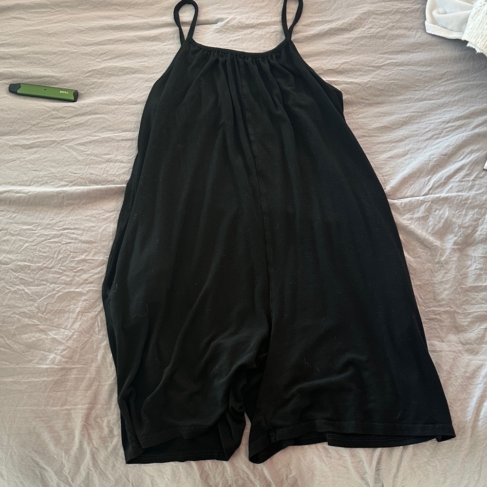 SHEIN Black Sleeveless Romper